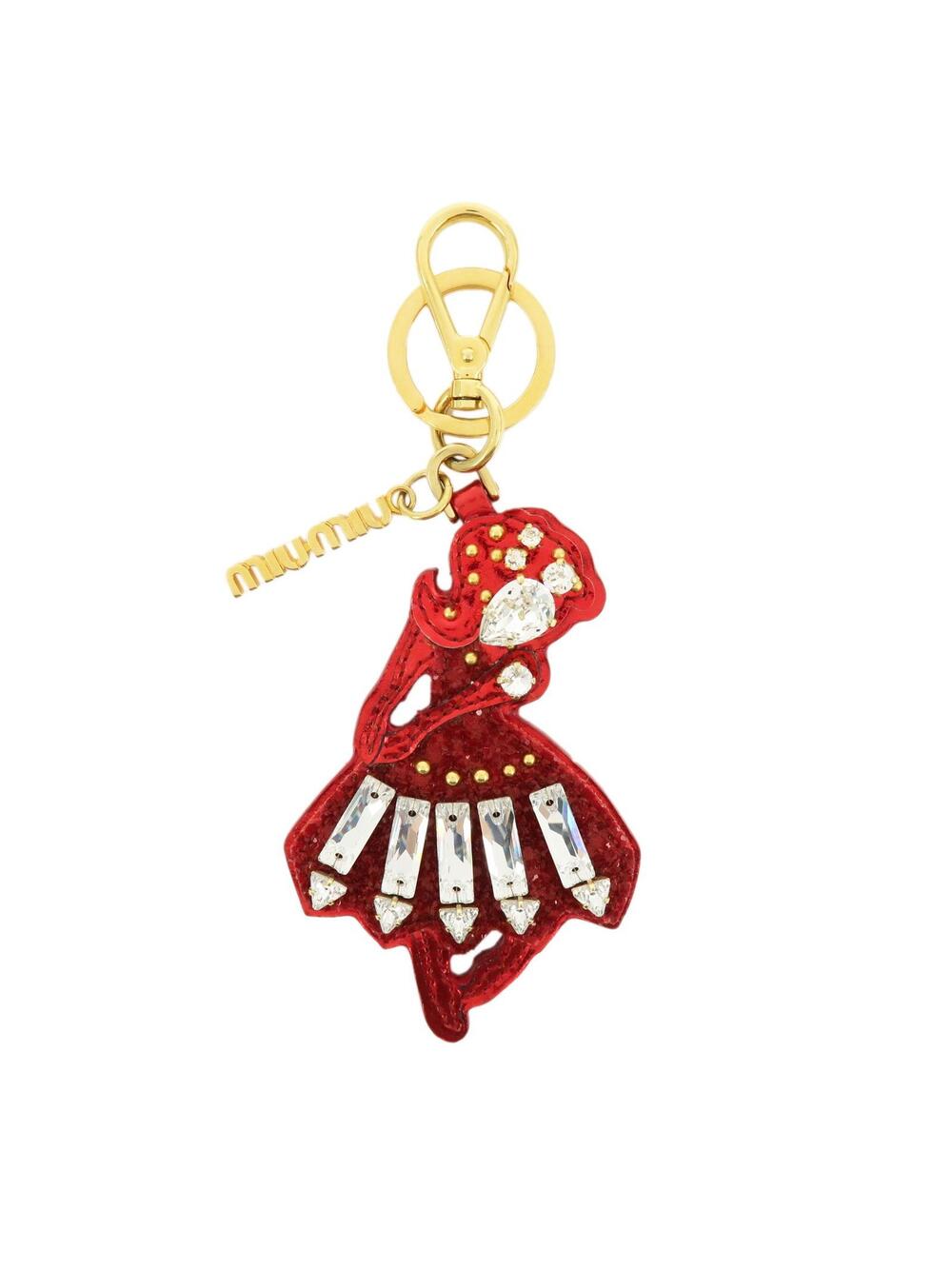 Miu Patent Leather Rhinestone #365184M20B